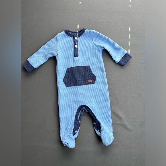7 for all mankind baby romper footie and jeans size 0-3M - Picture 2 of 10